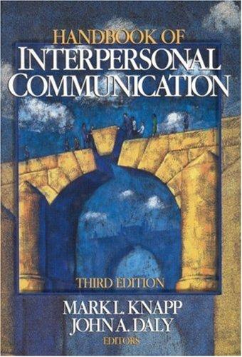 Cover of Handbook of Interpersonal Communication