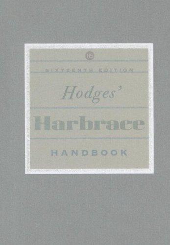 Cover of Hodges Harbrace Handbook Sixteenth Edition