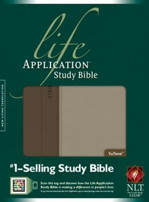 Cover of Life Application Study Bible New Living Translation Tutone Leatherlike Taupestone