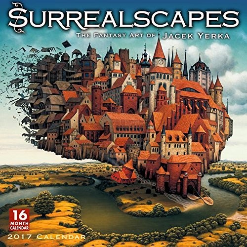 Cover of Surrealscapes-The Fantasy Art of Jacek Yerka 2017 Wall Calendar