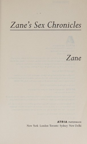 Cover of Zane's sex chronicles