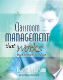 Cover of Classroom Management That Works