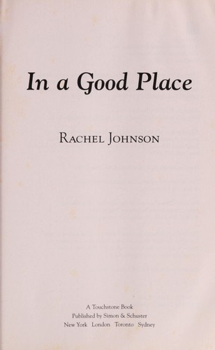 Cover of In a good place