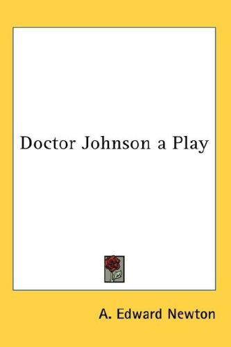 Cover of Doctor Johnson a Play