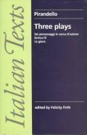 Cover of Three plays