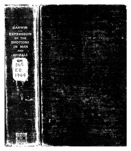 Cover of The Expression Of The Emotions In Man And Animals