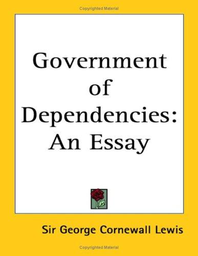 Cover of Government of Dependencies