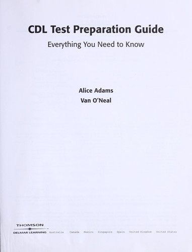 Cover of CDL test preparation guide