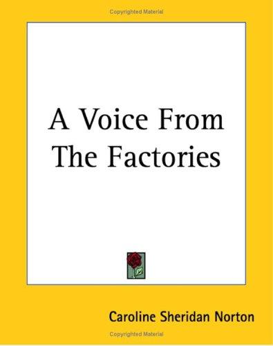 Cover of A voice from the factories