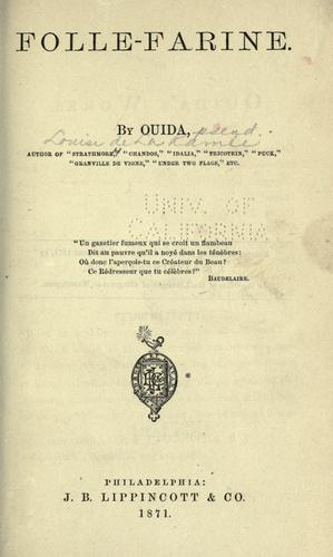 Cover of Folle-Farine