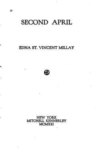 Cover of Second April