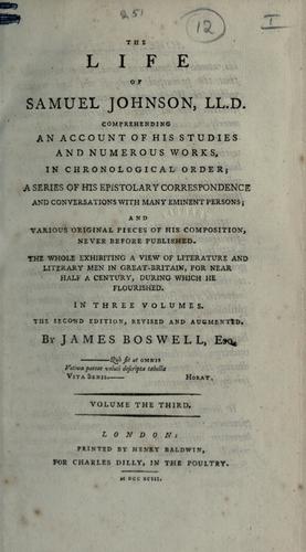 Cover of The Life of Samuel Johnson