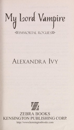 Cover of My lord vampire
