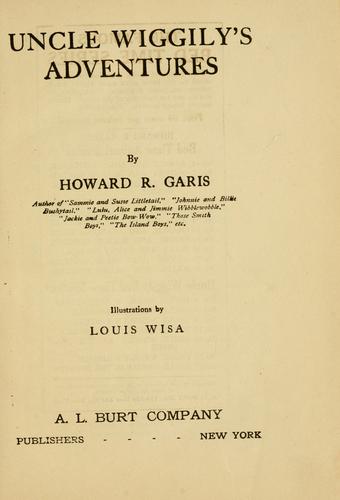 Cover of The adventures of Uncle Wiggily