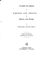 Cover of At home and abroad