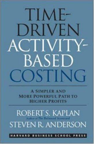 Cover of Time-Driven Activity-Based Costing
