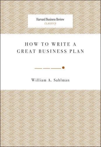 Cover of How to Write a Great Business Plan (Harvard Business Review Classics)