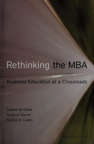 Cover of Rethinking the MBA