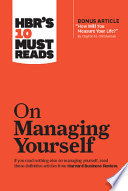 Cover of HBR's 10 Must Reads on Managing Yourself