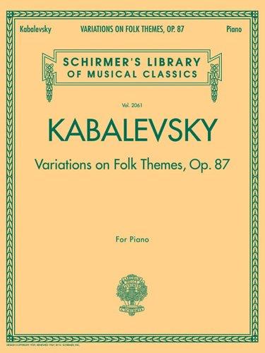 Cover of Variations on Folk Themes, Op. 87