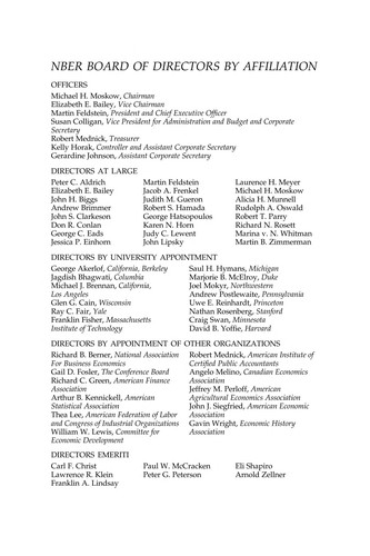 Cover of NBER macroeconomics annual 2004