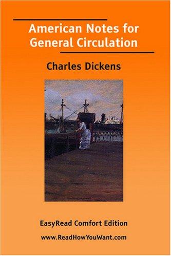 Cover of American Notes for General Circulation