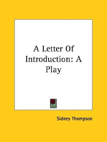 Cover of A Letter Of Introduction