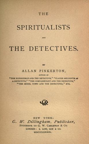 Cover of The spiritualists and the detectives