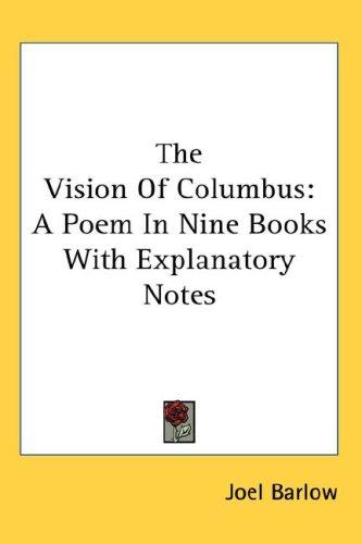 Cover of The vision of Columbus