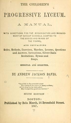 Cover of The Children's Progressive Lyceum