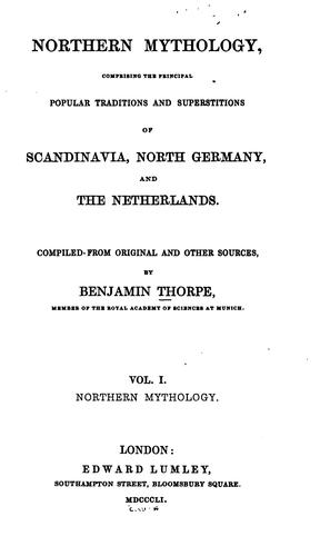 Cover of Northern Mythology
