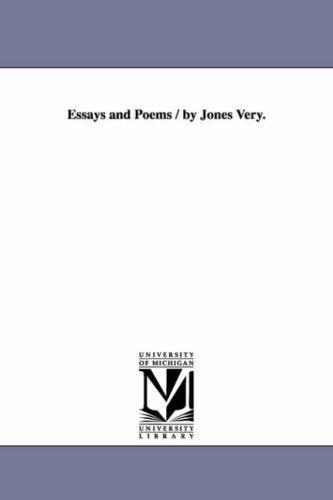 Cover of Essays and poems / by Jones Very