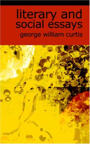 Cover of Literary and Social Essays