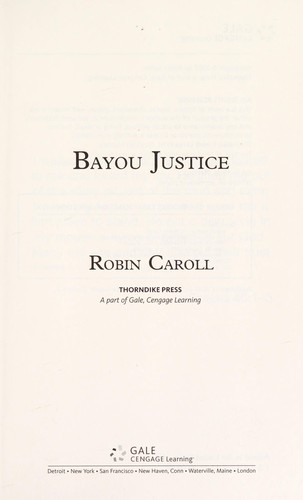 Cover of Bayou Justice