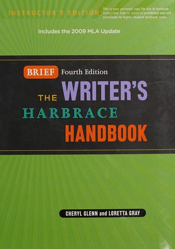 Cover of The writer's Harbrace handbook brief