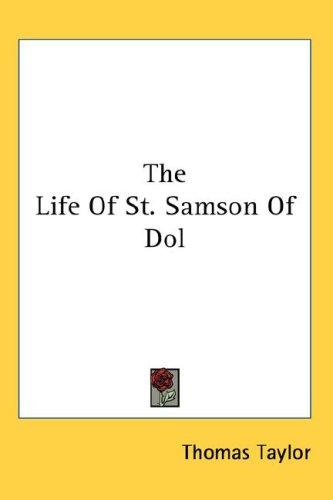 Cover of The Life Of St. Samson Of Dol