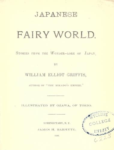 Cover of Japanese fairy world
