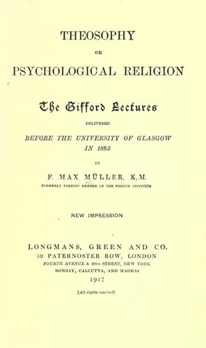 Cover of Theosophy