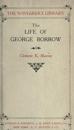 Cover of The life of George Borrow