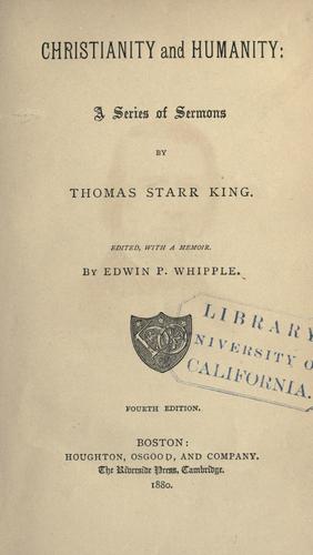Cover of Christianity and humanity