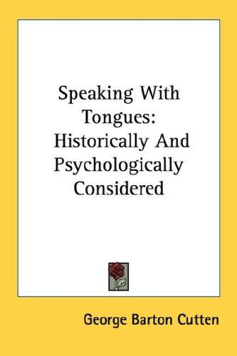 Cover of Speaking With Tongues