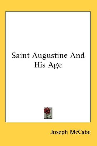 Cover of Saint Augustine And His Age