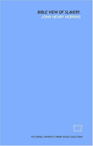 Cover of Bible view of slavery