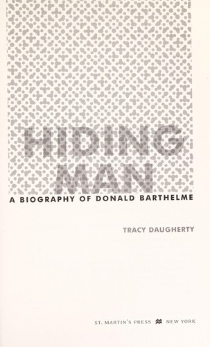 Cover of Hiding Man