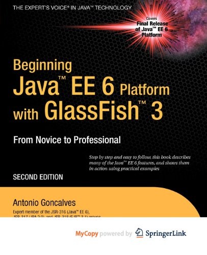 Cover of Beginning Java EE 6 with GlassFish 3