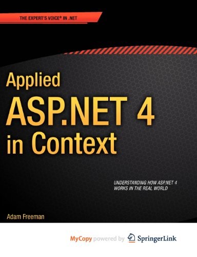 Cover of Applied ASP.NET 4 in Context