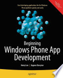Cover of Beginning Windows Phone App Development