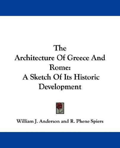 Cover of The Architecture Of Greece And Rome