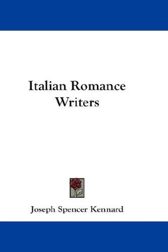 Cover of Italian Romance Writers