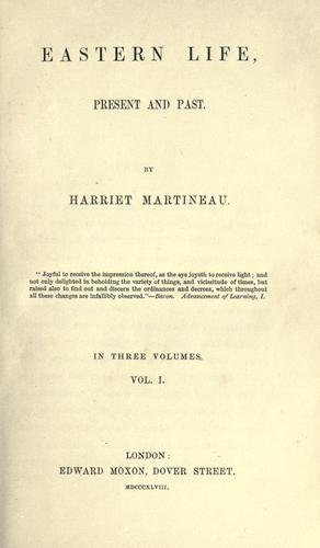 Cover of Eastern life, present and past